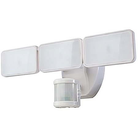 HEATH-ZENITH Motion Activated Security Light, 120 V, 3Lamp, LED Lamp, 2500 Lumens HZ-5872-WH